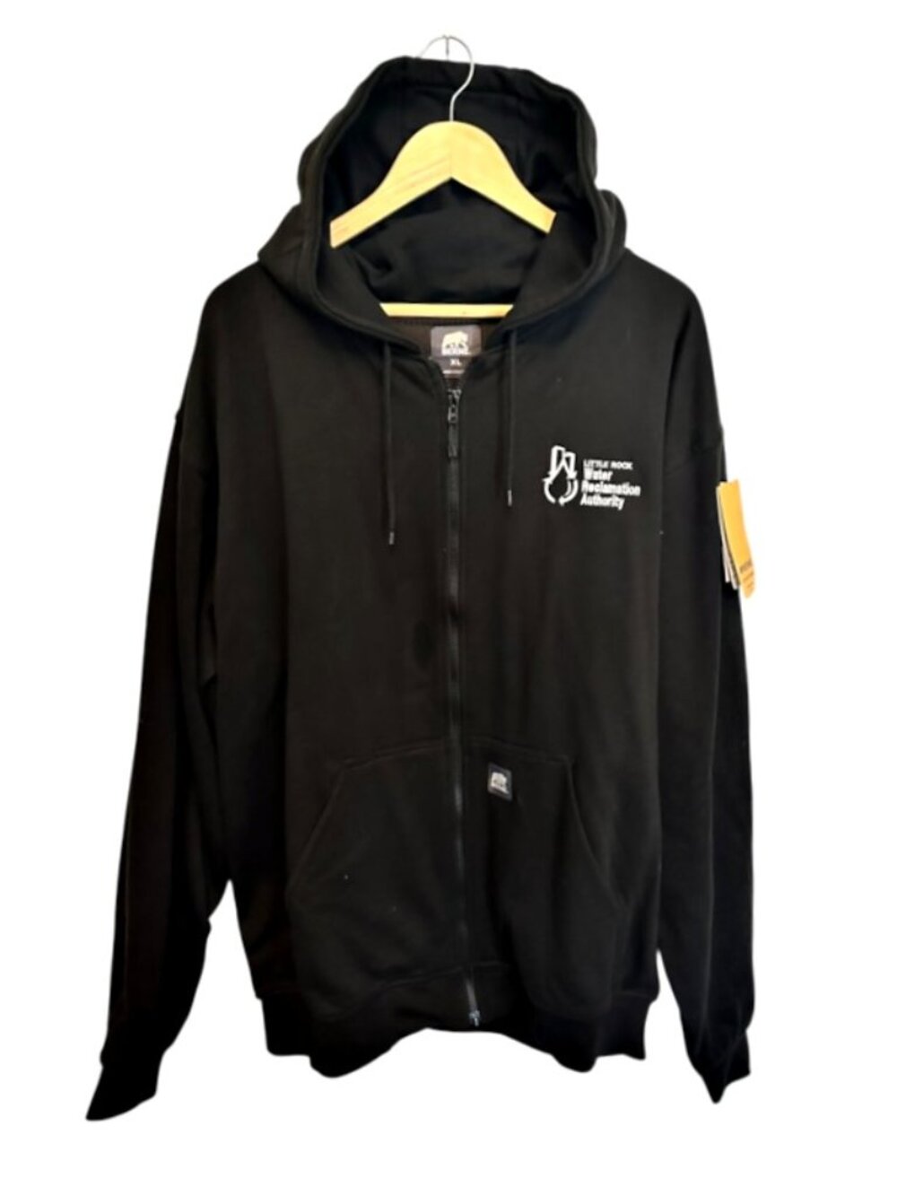 Berne Mens XL Thermal Lined Full Zip Hoodie Black NWT Workwear SZ101BK LOGO